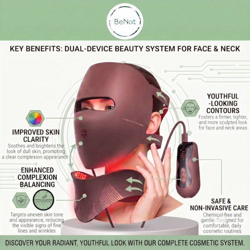 3D Phototherapy Anti-Aging Mask & Tachyphoton Neck Sculpting System
